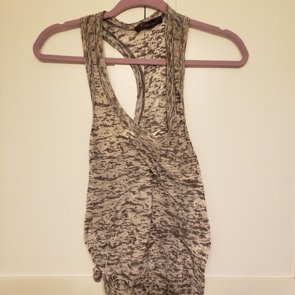 Burn Out Tied Knot Tank